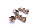 9ct Yellow Gold Diamond Stud Earrings