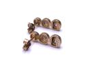 9ct Yellow Gold Diamond Stud Earrings