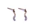 9ct Yellow Gold Fancy Diamond Earrings
