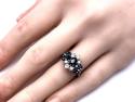 18ct Sapphire & Diamond Cluster Ring