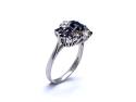 18ct Sapphire & Diamond Cluster Ring