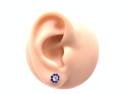 18ct Sapphire & Diamond Cluster Stud Earrings