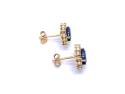 14ct Sapphire & Diamond Stud Earrings