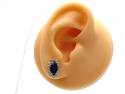 14ct Sapphire & Diamond Stud Earrings