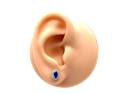 18ct Sapphire & Diamond Halo Earrings 0.12ct