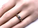18ct Sapphire & Diamond 5 Stone Ring 1914