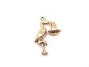 9ct Yellow Gold Stork Charm