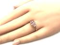 9ct Pink Spinel & Diamond Cluster Ring
