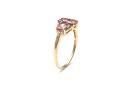 9ct Pink Spinel & Diamond Cluster Ring