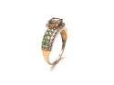 9ct Tsavorite Garnet & Diamond Ring