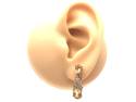 9ct Citrine & Diamond Drop Earrings