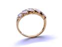 18ct Yellow Gold CZ 5 Stone Ring