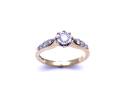 9ct Yellow Gold Diamond Solitaire Ring
