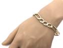 9ct Yellow Gold Figaro Bracelet 9 inch