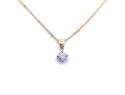 18ct Yellow Gold Diamond Pendant 0.21ct & Chain