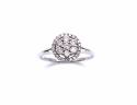 9ct White Gold Diamond Cluster Ring