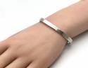 Silver Plain Solid Cuff Bangle 60mm