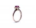 9ct Yellow Gold Ruby & Diamond Ring