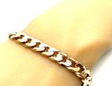 9ct Flat Curb Bracelet 9 inch