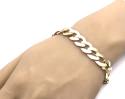 9ct Yellow Gold Flat Curb Bracelet 9 in
