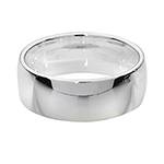 Silver Tradtional Court Wedding Ring 7mm