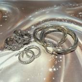 Silver Hoop Earrings
