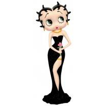 Betty Boop Black Glitter Dress Holding Flowers