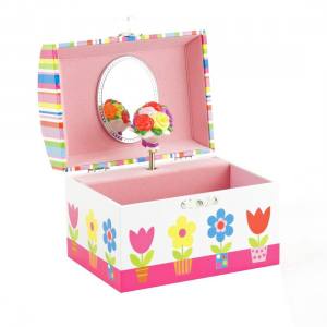 Childrens Jewellery Box Musical with Flowers