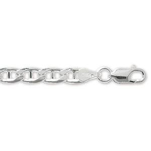 Silver Anchor Bracelet 7 Inch