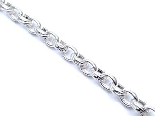 Silver Oval Belcher Bracelet 8 Inch