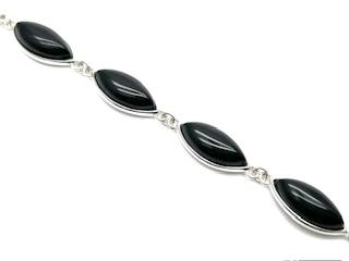 Whitby Jet Marquise Bracelet