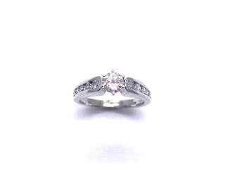 14ct Diamond Solitaire Ring Est 0.84ct