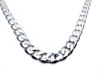 Silver Curb Chain 24 Inch