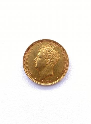 Full Gold Sovereign Coin 1826