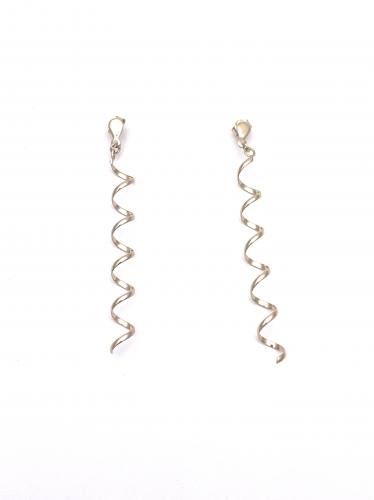 9ct yellow Gold Twisted Drop Earrings