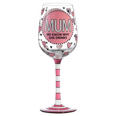 Mum Wine Glass A27863
