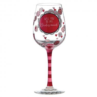 Be My Bridesmaid Wine Glass A27866