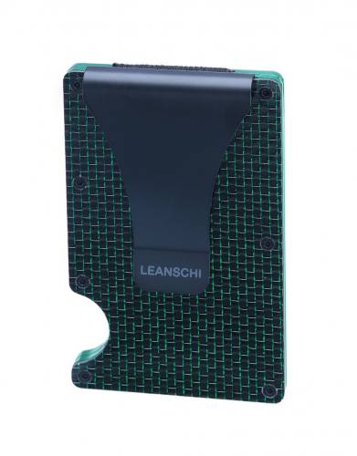 Tech Wallet In Black + Green Carbon