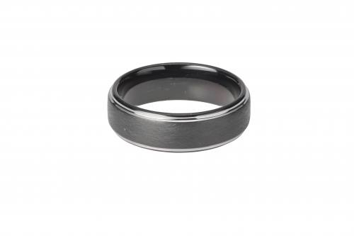 Tungsten Carbide Ring With Black IP Plating 7mm