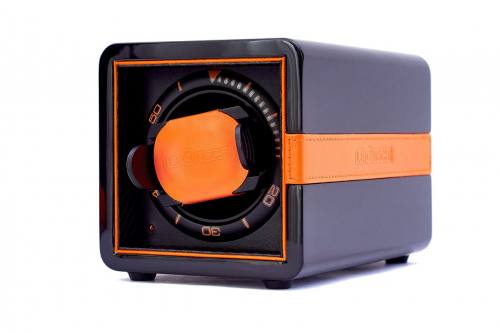 Single Watchwinder Sport Edition Black & Orange