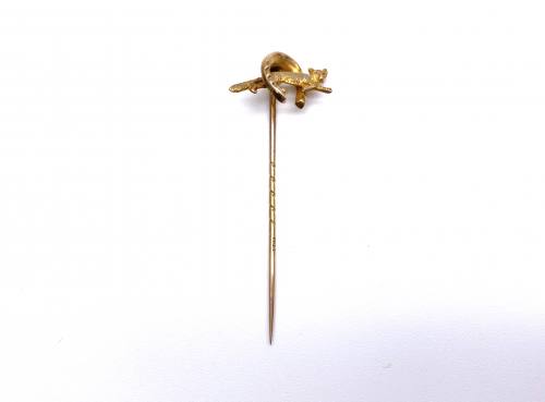 Fox & Horseshoe Stick Pin Circa 1900