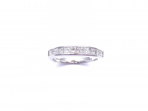 18ct Square Cut Diamond Eternity Ring