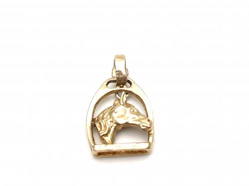 9ct Yellow Gold Horse Charm