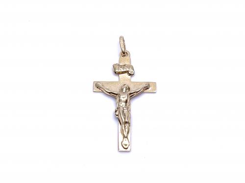 9ct Yellow Gold Crucifix Cross Pendant