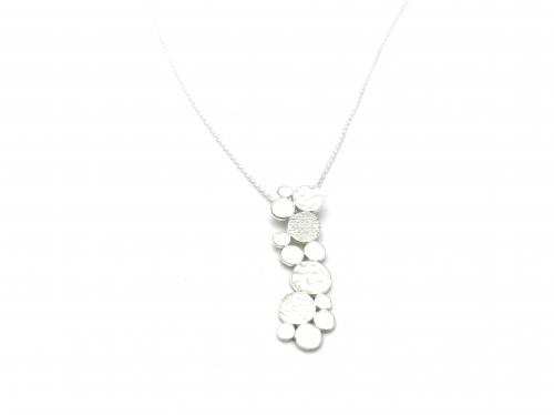 Silver Stepping Stones Pendant & Chain