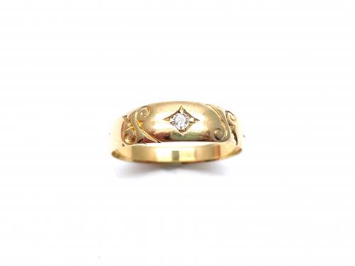 Diamond Solitaire Starburst Ring