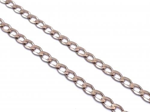 9ct Yellow Gold Curb Chain 18 inch