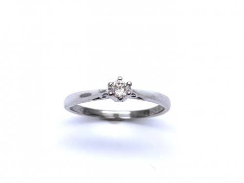 9ct Diamond Solitaire Ring 0.15ct
