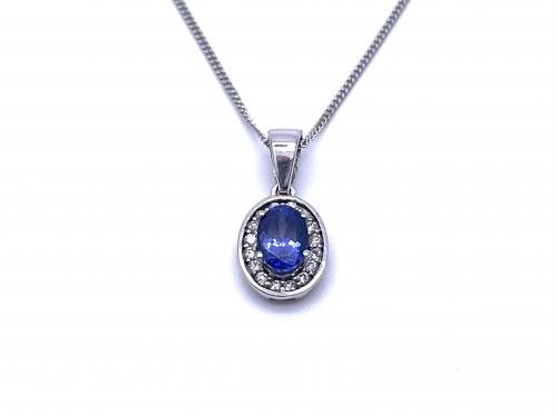 18ct Tanzanite & Diamond Necklace
