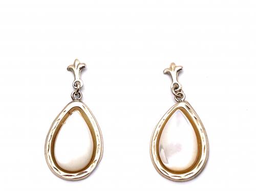 9ct  Mother Of Pearl Drops Earrings
